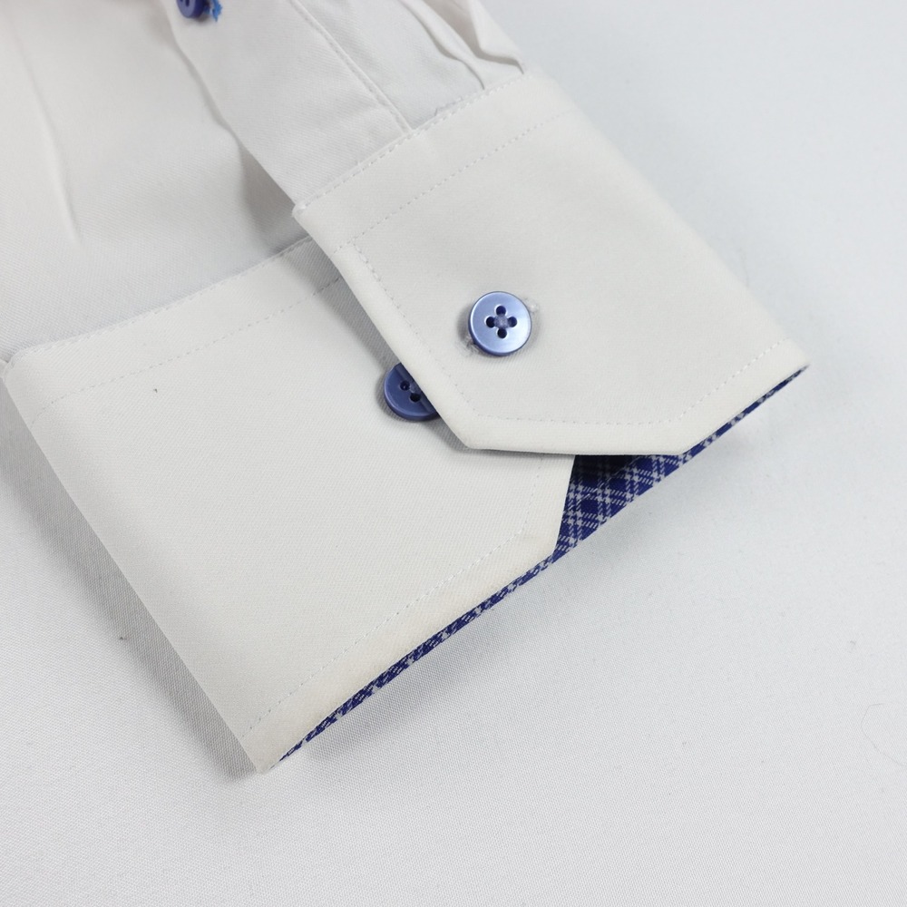 Twillory Performance Dress Shirt Men's 18 34-35 Tailored Fit Flip Cuff White - Picture 11 of 13
